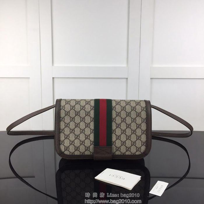 GUCCI古馳 新款 專櫃品質 原單 548304啡Pvc啡皮 單肩斜挎包HY1343